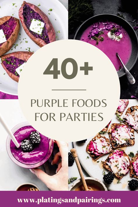 Purple Dips Food, Purple Theme Food Ideas, Purple Food Entree, Purple Platter Food, Purple Foods Charcuterie Board, Purple Savory Food, Purple Party Ideas Food, Purple Potluck Food, Purple Tailgate Food