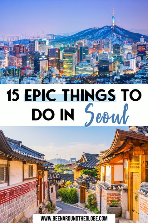 15 epic things to do in Seoul. All you need to know about Seoul, South Korea. Things to do in Seoul | Places to visit in Seoul | Best places in Seoul to visit | Visit Seoul | Seoul travel tips | Seoul travel guide Seoul Korea Places To Go, Seoul Korea Vacation, Must Visit Places In South Korea, Trip To Seoul South Korea, Seoul Korea Travel Bucket Lists, Travel In South Korea, Places In Korea To Visit, Travel To Seoul Korea, What To See In Seoul