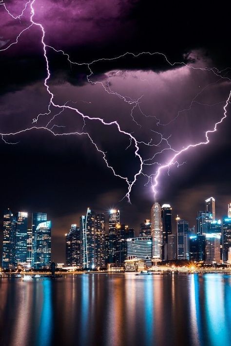 How to Photograph Lightning – Top Tips for Shooting the Storm | Click and Learn Photography Water, Van, Lightning Strikes, City Skyline, At Night, The City