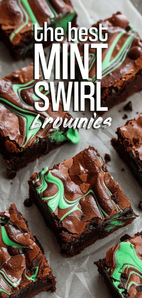 Mint Cheesecake Swirl Brownies [55 Minutes] – Chasety Mint Cheesecake Bars, Mint Fudge Brownies, Chocolate Mint Extract Recipes, Brownies With Mint Frosting, St Patty’s Day Dessert Ideas, Vegan Mint Brownies, Mint Christmas Desserts, Chocolate Mint Brownies Recipe, Mint Chocolate Chip Brownies