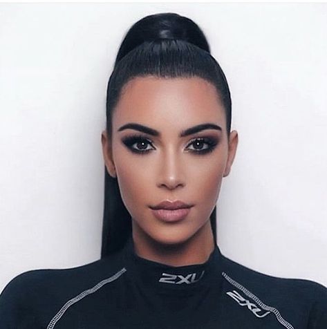 Kim K Ponytail, Celebrity Hair Extensions, Hidden Crown Hair Extensions, Crown Hair Extensions, Kim Kardashian Hair, Queen Bee Beyonce, Hair Extension Brands, Hair Extensions Clip, Kim Kardashian Outfits