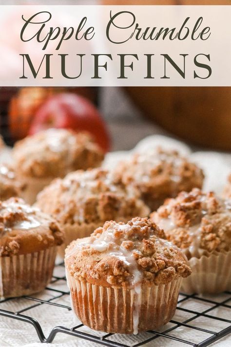 Apple Muffins with crumb topping Apple Crumb Muffins Recipes, Apple Crisp Muffins Recipes, Apple Cider Streusel Muffins, Apple Muffins Using Pie Filling, Best Apple Muffins With Crumb Topping, Apple Crunch Muffins, Apple Muffins With Streusel Topping, Costco Apple Muffin Recipe, Applesauce Streusel Muffins