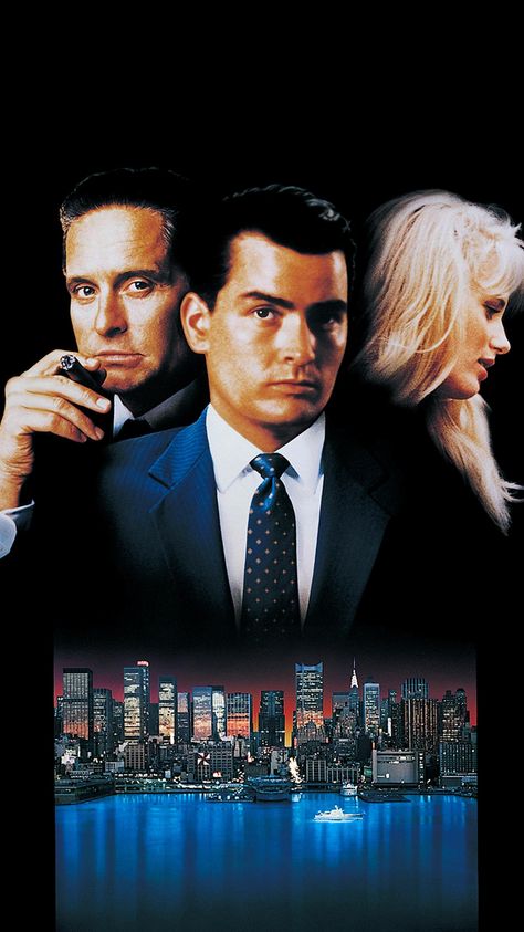 A DAY in MOVIE HISTORY - Dec 11, 1987: "Wall Street" film directed by Oliver Stone and starring Michael Douglas and Charlie Sheen was released. Classic Films, Wall Street 1987, Two And Half Men, Street Film, Daryl Hannah, Oliver Stone, Charlie Sheen, Worst Movies, Top Movies