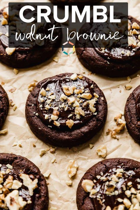 Crave Cookie Recipe, Crumble Brownie Cookies, Crunchy Almond Seed Chocolate Cookies, Crumbl Chocolate Cookie, Chocolate Nut Cookies, Chocolate Ganache Cookies, Extravagant Cookies, Chocolate Crumbl Cookies, Chocolate Crumble Cookies