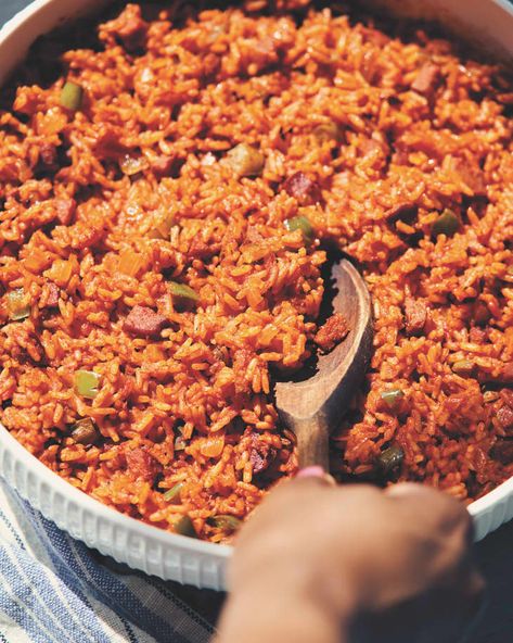 Red Rice Recipe from Kardea Brown | The Kitchn Red Rice Recipe Southern, Red Rice Recipe, Kardea Brown, Rice In The Oven, Flavorful Rice, Parboiled Rice, Brown Recipe, Slow Cooker Beef Stew, Rice Dish