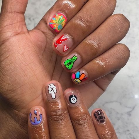 MANicure in 2022 | Hippie nails, Natural nail designs, Pop art nails Minimal Nails Art, Natural Nail Designs, Mens Nails, Hippie Nails, Punk Nails, Hard Nails, Minimal Nails, Studded Nails, Dope Nail Designs