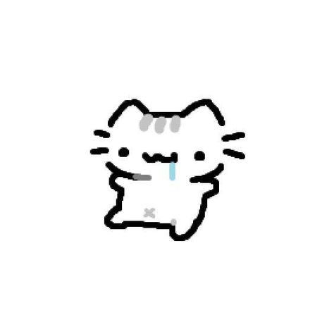 Sprite Can, Cute Cat Pictures, Doodles Bonitos, Cute Easy Doodles, Goofy Drawing, Cat Doodle, Doodle Icon, Silly Cats Pictures, Little Doodles