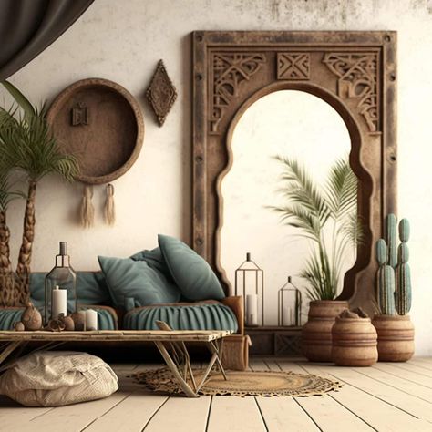 7 Living Room Moroccan Interior Design Ideas: A Beautiful and Trendy Cultural Spin Dessert Interior Design, Moroccan Bookcase, Morracan Room Ideas, Moroccan Interior Design Living Room, Moroccan House Interior, Morroco Interior Design, Moroccan Interiors Living Room, Moroccan Living Room Ideas, Moroccan Theme Decor