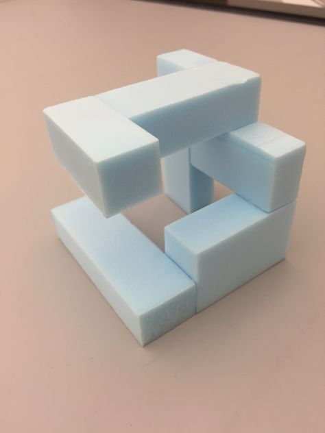 Architecture Cube Model, Cube Composition Architecture, Cubes Architecture Concept, Model Making Architecture, Cube Architecture, Cube Ideas, Cube Building, Block Core, Cube Model