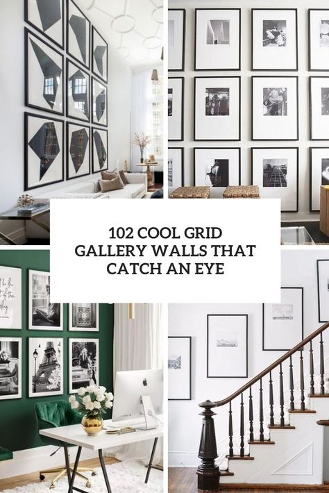 cool grid gallery walls that catch an eye Entrance Way Gallery Wall, Gallery Walls Hallway, Framed House Plans Wall Art, Full Gallery Wall, Gallery Wall Up Stairs, Picture Gallery Wall Living Room, Gallery Wall Stairway, Large Stairway Wall Decor, Staircase Gallery Wall Layout