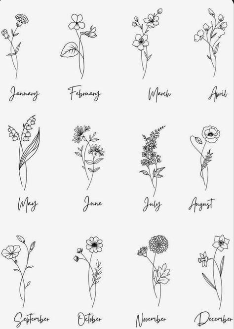 Minimal Birth Flower Tattoo, Fine Line Tattoos Meaningful, Playlist Journal, Honeysuckle Tattoo, Blue Dragon Tattoo, Twin Tattoos, Flash Ideas, Tiny Wrist Tattoos, Horoscope Tattoos