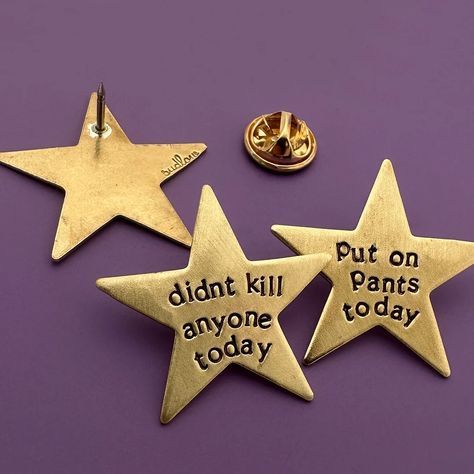 Humour, Gifts Ideas For Best Friend, Pin Design Ideas, Custom All Star, Pin Aesthetic, Pins Aesthetic, Aesthetic Pin, Small Wins, Pins And Buttons