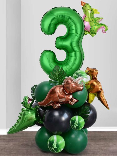 [goods_name] | SHEIN USA Jungle Dinosaur, Balloon Birthday Themes, Dinosaur Birthday Decorations, Dinosaur Birthday Theme, Dinosaur Party Decorations, Dinosaur Balloons, Fest Temaer, Dinosaur Themed Birthday Party, Dino Birthday Party