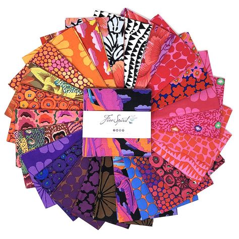 PRE-CUT FABRIC BUNDLES Free Spirit Fabrics, Precut Fabric, Kaffe Fassett, Charm Pack, Fabric Strips, Fabric Bundle, Fat Quarter Bundles, Creative Hobbies, Fat Quarters