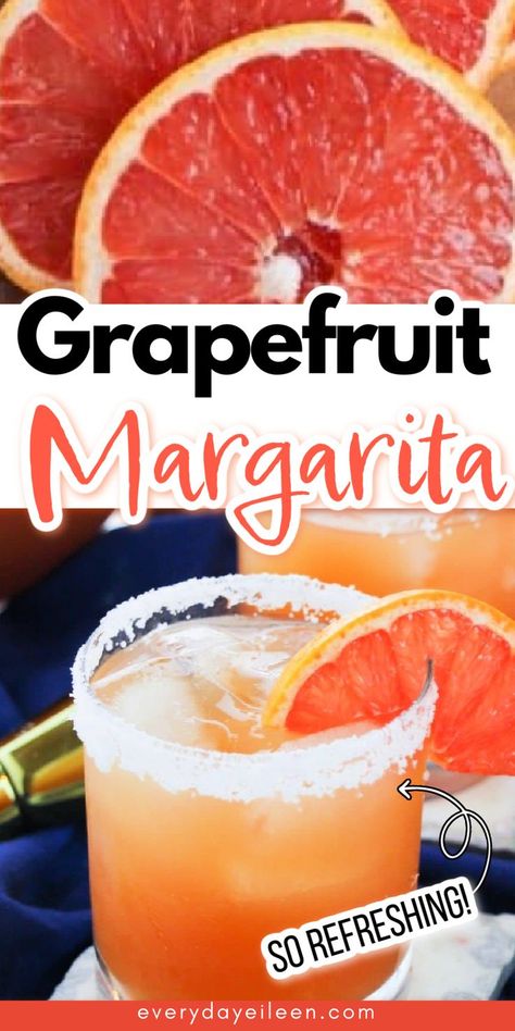 Grapefruit Margarita Pitcher, Tequila And Grapefruit Cocktails, 21 Seeds Grapefruit Tequila Recipes, Slushy Margarita Recipe, Grapefruit Juice Cocktail, Fresh Margarita Recipe, Grapefruit Margarita Recipe, Tequila Drinks Recipes, Flavored Tequila