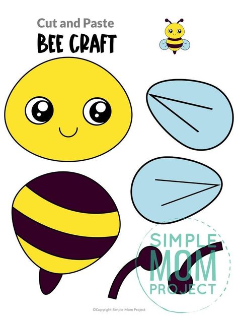 Kids Bee Craft, Bumble Bee Crafts Preschool, Bumble Bee Crafts For Kids, Bumble Bee Craft For Toddlers, Bumble Bee Activities For Preschool, Preschool Bee Crafts, Bees Crafts For Kids, Bumble Bee Crafts For Toddlers, Bee Preschool Craft