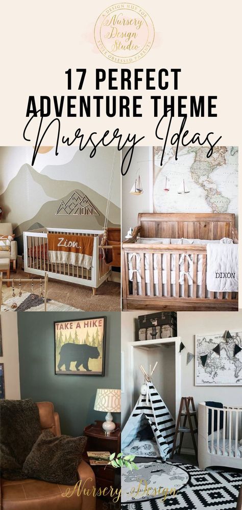 We've rounded up 17 perfect adventure theme nursery ideas to help you create a space that's both functional and visually appealing. Adventure Baby Room Themed Nursery, Small Nursery Themes, Gender Neutral Adventure Nursery, Nursery Ideas Adventure, Popular Nursery Themes 2023, Nursery Room Themes Neutral, Explorer Theme Bedroom, Camping Nursery Theme Gender Neutral, Adventure Nursery Ideas