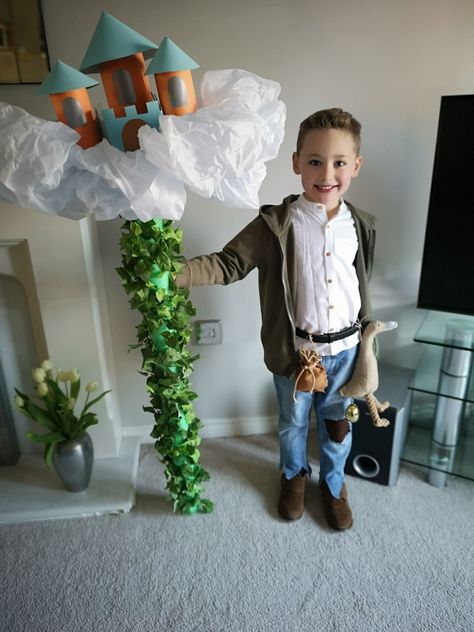 Eyfs story book dress up day. Boy World Book Day Costumes, World Book Day Dress Up Ideas, Boys Book Week Costume Ideas, Boy Book Week Costumes, Nursery Rhyme Day Costume, Book Week Costume Boys, Story Book Dress Up Day, Jack And The Beanstalk Costume Diy, Nursery Rhymes Dress Up Ideas