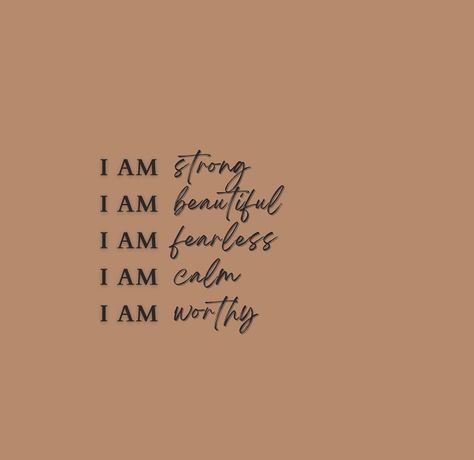 . Repeat after me: I AM strong I AM beautiful I AM fearless I AM calm I AM worthy . . . . . . . . #affirmations #positivity… | Instagram Worthy Affirmations, Fearless Song, I Am Calm, I Am Fearless, Repeat After Me, I Am Worthy, I Am Beautiful, I Am Strong, Affirmations