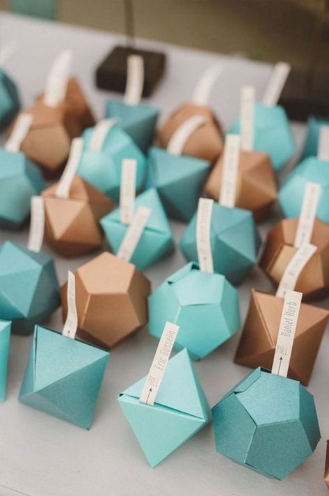 Geometric Wedding Decor, Geometric Wedding Cakes, Origami Wedding, Card Table Wedding, Practical Wedding, Wedding Favors Cheap, Card Table, Palm Springs Wedding, Geometric Wedding