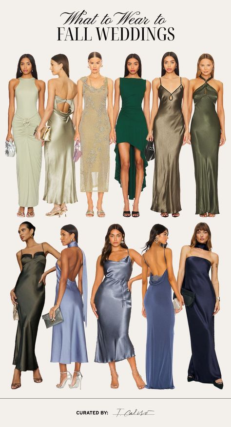 I’ve always been a fan of all things wedding-related, and that goes for finding the perfect wedding guest dress. Fall wedding season is slowly creeping up, and if you’re attending a fall wedding this year, I rounded up my favorite dress options for wedding guests! Whether you’re headed to something black tie or searching for cocktail attire, you’ll find a dress for any dress code for you to dance the night away in. Tap to shop my favorite fall wedding guest dresses! Satin Guest Wedding Dress, Fall Black Tie Wedding Guest, Guest Wedding Outfits Fall, Fall Wedding Guest Dress Semiformal, Wyoming Wedding Guest Attire, Wedding Guest Semi Formal Dress, Fall Wedding Guests Outfits, Fall Formal Dresses Wedding Guest Black Tie, Fall Wedding Cocktail Dress