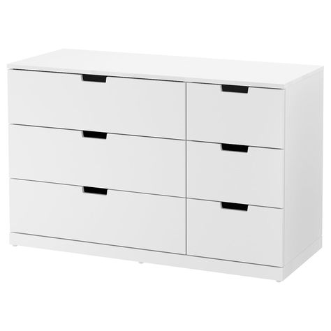 NORDLI 6-drawer dresser, white, 471/4x297/8" You can build NORDLI chest of drawers any way you want – wide, low or in different heights to create the perfect solution for your space. The clean modern look is easy to place. Psst! Please attach to the wall. Nordli Ikea, Dresser Ikea, Ikea Chest Of Drawers, Ikea Nordli, Storage Solutions Bedroom, Dresser White, 8 Drawer Dresser, Ikea Bedroom, 7 Drawer Dresser