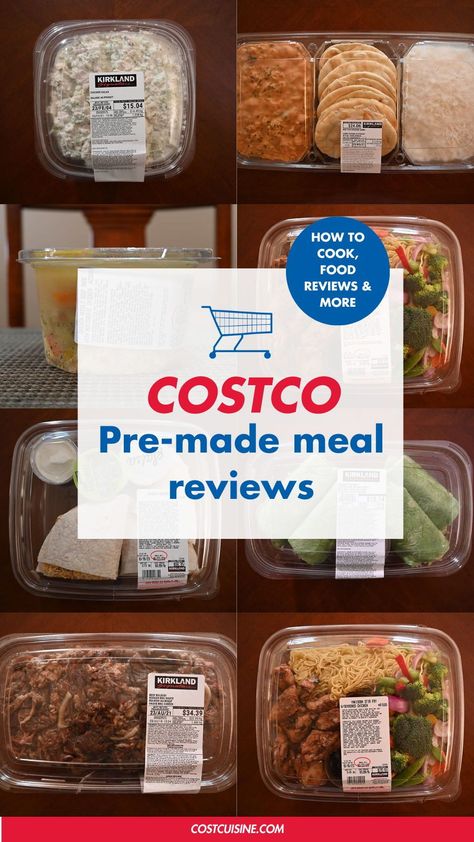 When it comes to what to buy at Costco for families or even for dinner ideas and meal prep, you can't miss the Costco Kirkland Signature pre-made meals. From quesadillas to macaroni and cheese to chicken salad, get reviews on each that includes nutrition info, what tastes best and cost. Follow Costcuisine for more Costco shopping list tips. Costco Lunch Meal Prep, Cheap Costco Meals, Costco Ready Made Meals, Costco Family Meals, Costco Easy Meals, Costco Finds 2024, Costco Meals Dinners, Costco Must Haves Healthy, Best Things To Buy At Costco