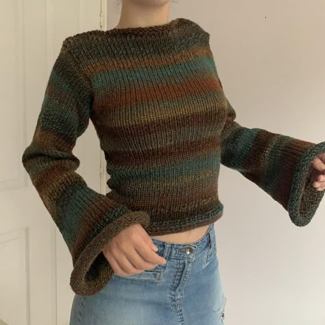 Spies Aesthetic, 00s Mode, Crochet Jumper, Jumper Outfit, Totally Spies, Blue And Brown, Knit Fashion, Knitted Jumper, Dream Clothes