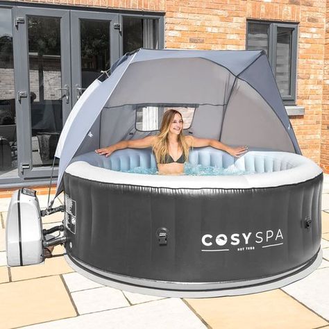 PRICES MAY VARY. STAY RELAXED & PROTECTED - The hot tub shelter canopy allows you to relax and remain protected from the elements. The canopy is suitable for the CosySpa 2/4-seater or 4/6-seater. PROTECTION AGAINST SUNBURN - Reduce the risk of sunburn thanks to the shade provided by the sun shelter for hot tubs. You can remain safe and relaxed. EASY TO ASSEMBLE - The hot tub surround canopy is quick and easy to assemble together with the fiberglass poles provided. Simply place the clip into the Hot Tub Canopy, Hot Tub Shelters, Hot Tub Privacy, Tub Accessories, Backyard Accessories, Hot Tub Surround, Hot Tub Accessories, Hot Tub Deck, Hot Tub Backyard