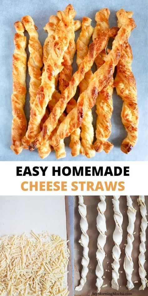 Puff Pastry Snacks, Cheese Straws Recipe, Cheese Twists, Cheese Puff Pastry, Easy Puff Pastry, Crispy Cheese, Cheese Straws, Easy Cheese, Snacks To Make