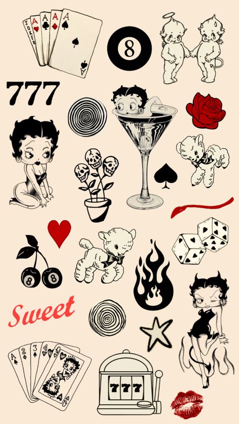 #bettyboop #tattoo #parlor Tattoo Parlor, Betty Boop, Different Types, Tattoo Ideas, Tattoo Designs, Tattoos, White