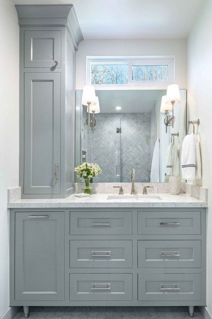 Bathroom Vanity Designs, Bathroom Redesign, Vanity Design, Bathroom Remodel Designs, Bathroom Remodel Shower, Girls Bathroom, Upstairs Bathrooms, Bathroom Redo, Single Sink Bathroom Vanity