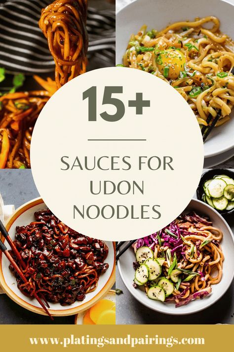 In search of some tasty sauces for udon noodles? Here’s 15+ delicious recipes! From creamy sauces, to spicy sauces, tangy sauces and more… Authentic Udon Noodle Recipe, Best Asian Noodle Sauce, Asian Sauce Recipes Noodles, Udon Noodle Stir Fry Sauces, Udon Bowl Recipe, Korean Noodle Sauce, Best Udon Noodle Recipe, Korean Sauce For Noodles, Vietnamese Sauce For Noodles