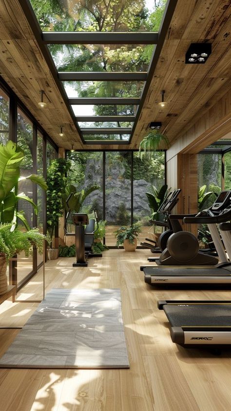 Mini Gym At Home, Mini Gym At Home Ideas, Dream Home Gym, Dream Gym, House Gym, Indoor Gym, Gym Room At Home, Gym Interior, Gym At Home