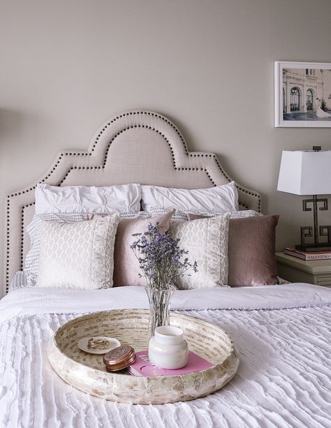 Blush pink bedroom