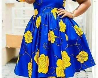 Lannycouture - Etsy Nigeria African Maternity Dresses, African Party Dresses, Dress Ankara, Style Africain, African Print Dress Ankara, Short African Dresses, Afrikaanse Mode, Printed Short Dresses, Dress African