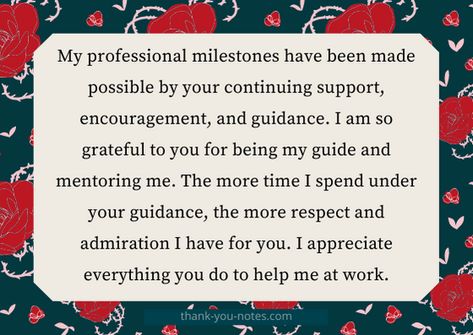 Thank You Messages For Manager, End Of Internship Thank You Note, Thank You For Training Me At Work, Thank You Quotes For Mentor, Thank You Work Colleagues Quotes, Thank You Manager Quotes, Thank You Note For Colleague, Thank You Coworker Note, Thank You Quotes For Support Work