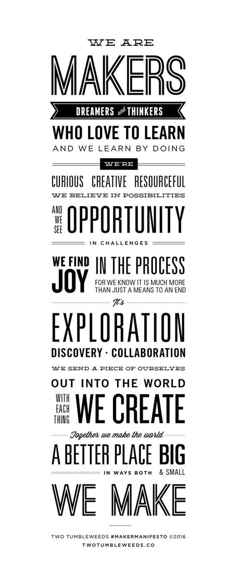 Brand Manifesto Ideas | Brand Manifesto Design | Brand Manifesto Inspiration | Brand Manifesto Creative | Manifesto Examples | Manifesto Business | How to Write a Manifesto | #brandingdesign #branding101 #brandingstrategy #brandidentity #brandidentitydesign #brandinginspiration #brandingtips #brandyourself Business Words, Manifesto Poster, Manifesto Design, Brand Manifesto, Maker Quotes, Quotes About Change, Teacher Classroom Decorations, Maker Space, Studio Workshop