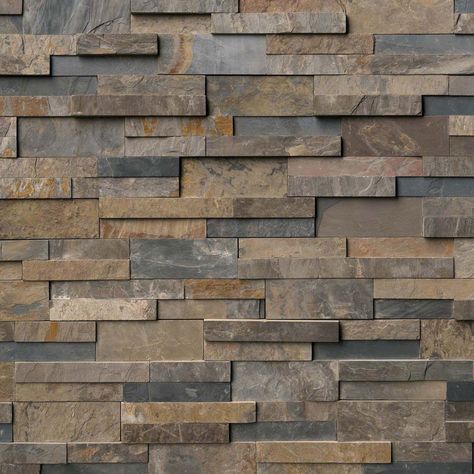 Rustic Gold - For details and additional information on purchasing #naturalwallstone products from Valley City Supply, please contact us at 330-483-3400 or visit our website at ValleyCitySupply.com #stoneveneer Stacked Stone Panels, Slate Wall Tiles, Slate Wall, Grey Heron, Concrete Walls, Stone Panels, Stone Siding, Stone Cladding, Fireplace Surround