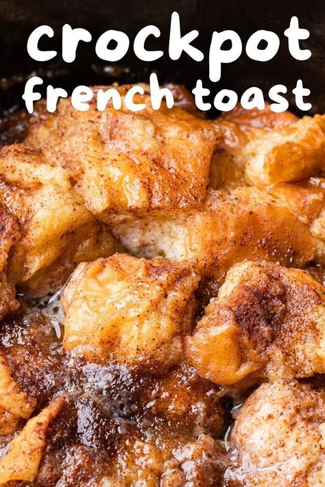 Make this crockpot french toast casserole for your next breakfast. This no soak method will have you saying yum fast! This recipe is easy and delicious. If you want a new family favorite, try this recipe. Crockpot French Toast Casserole, Crock Pot French Toast, Breakfast Crockpot, Crockpot French Toast, French Toast Casserole Recipe, Crockpot Breakfast Casserole, Breakfast Crockpot Recipes, French Toast Casserole Recipes, Crockpot Casserole