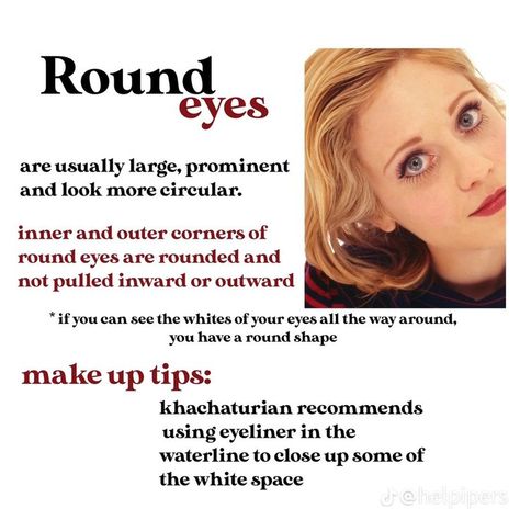 Eye Makeup On Round Eyes, Round Eye Shape Makeup, Make Up For Round Eyes, Round Eyes Makeup, Eyeliner For Round Eyes, Rounded Eyes, Makeup For Round Eyes, Black Hair Makeup, Almond Eye Makeup