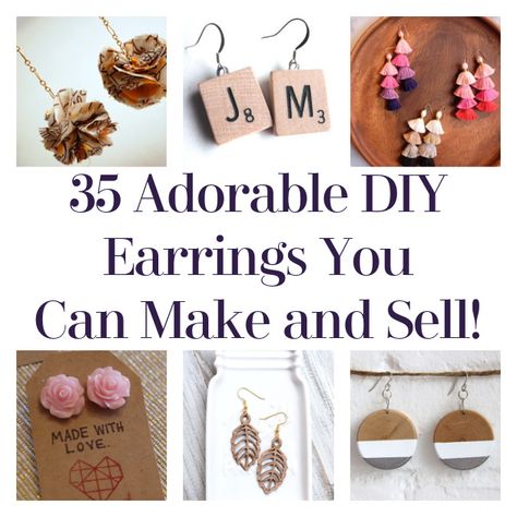 Hello, DIYers! Are you looking for the perfect pair of earrings or maybe even to make a bit of profit? Why not do it by making your own jewelry! In particular, why not sell your very own earrings?! We’ve put together a collection of earring DIYs and inspiration to get you started on your entrepreneurial […] The post 35 Adorable DIY Earrings You Can Make and Sell! appeared first on DIY Projects by Big DIY Ideas. Diy Earrings To Sell, How To Diy Earrings, Diy Trendy Earrings, Diy Rock Earrings, Earrings To Make And Sell, Diy Metal Jewelry Making, Easy Homemade Jewelry, Easy Diy Earrings Ideas, How To Make Stud Earrings