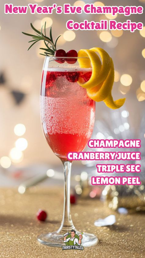 Celebrate New Year's Eve in style with this delightful Champagne Cocktail Recipe! Perfect for your Christmas cocktail party, this punch with alcohol combines sparkling grape juice and orange liquor for a refreshing twist. Explore our festive New Year's Eve punch, featuring soda bubbles and a blend of flavors that will impress your guests. Whether you're hosting a Thanksgiving sangria gathering or ringing in the new year, this champagne punch recipe is a must-try. Cheers to a bubbly celebration! New Years Cocktails Recipes, Easy Nye Drinks, Nye Drinks For A Crowd, New Years Cocktail Recipes, Punch With Alcohol, New Years Eve Cocktails, Soda Bubbles, Nye Drinks, Champagne Punch Recipes