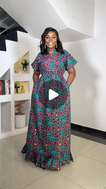 ANKARABAE by Presh Talker on Instagram: "We have come a long way… The Sisi Eko Flare pro dress 💯💕💐

Price: 32,500
Adire: 34,500

Available in all sizes and ships worldwide,

Please send a DM or WhatsApp message via link in bio to order.

#ankarabaebypreshtalker #ankara #adire #dress #styles #Godsbusiness" Adire Dress Styles, Ankara Flare Dress Styles, Ankara Dress Styles For Women, Ankara Kaftan Styles For Women, Long Ankara Dress Styles, Long Ankara Dress, Ankara Flare Dress, Ankara Kaftan Styles, Ankara Long Dress