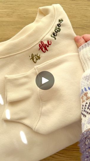 15K views · 2.2K reactions | Back Split Stitch lettering tutorial! 

Want a more in depth tutorial too? Comment LINKS and I can get you the link to my Christmas Collars YT tutorial, all of my Christmas stick and stitch packs and links to some sweatshirt options! 

Let me know if you have any questions!
.
.
.
#handembroidery #tistheseason #christmascrafts #youtubetutorial #sweatshirts | Laine Irene Stitch Sweatshirt Diy, Embroidery On Sweatshirts Diy, Christmas Embroidery Sweater, Diy Christmas Sweatshirts, Christmas Embroidery Sweatshirts, Sweatshirt Embroidery Diy, Diy Embroidered Sweatshirt, Christmas Sweatshirts Diy, Sweatshirt Embroidery Ideas