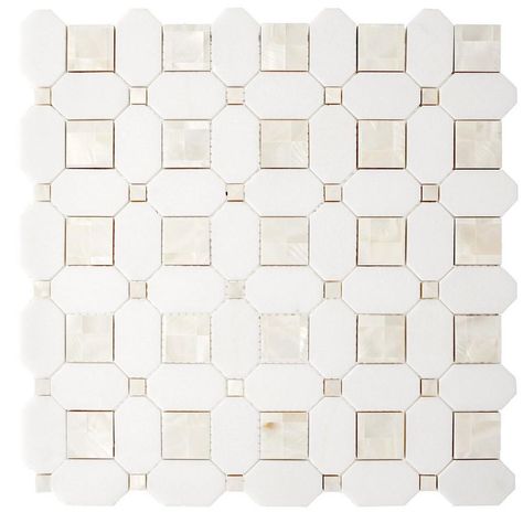 Thassos Mother of Pearl Basket Weave Marble Mosaic Waterjet Marble, Floor And Decor, Polished Porcelain Tiles, Pebble Mosaic, Honed Marble, Marble Mosaic Tiles, Hexagonal Mosaic, Tile Wall, Tile Pattern