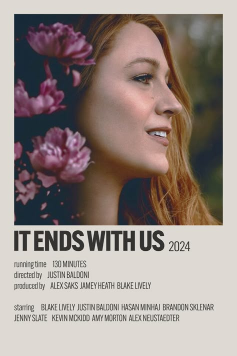 It Ends With Us Polaroid Poster, Us And Them Poster, It Ends With Us Movie Poster, 2024 Ending, From Tv Show, It Ends With Us Poster, Its End With Us, Alternative Minimalist Poster, It Ends With Us Movie