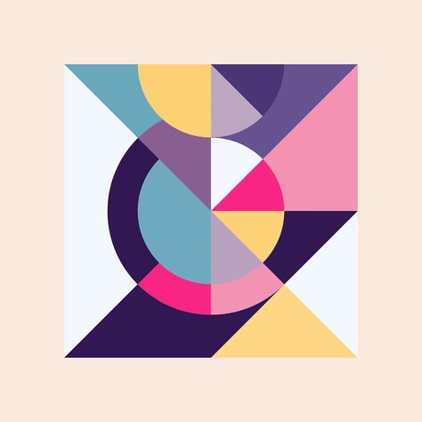 Kleurstaal on Behance Composition Drawing, Geometric Design Art, Composition Art, 2d Design, Abstract Geometric Art, Geometry Art, Composition Design, Grid Design, Color Studies