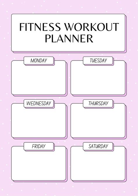 Workout Schedule Template, Workout Log Printable, Gym Planner, Gym Schedule, Pink Fitness, Planner Workout, Workout Template, Printable Workout, Fitness Planner Printable