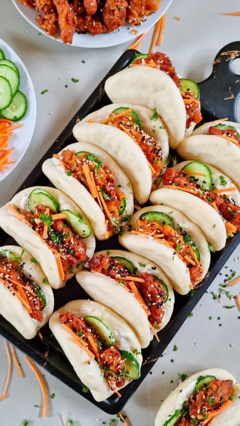 Chicken Bao Buns Recipe https://resepmamiku.com/en/chicken-bao-buns-ataleofsauceandspice Chicken Bao Buns, Chicken Buns, Chinese Street Food, Small Portions, Bao Buns, Ginger Recipes, Bun Recipe, Steamed Buns, Oyster Sauce